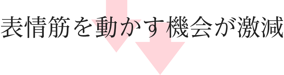 表情筋を動かす機会が激減